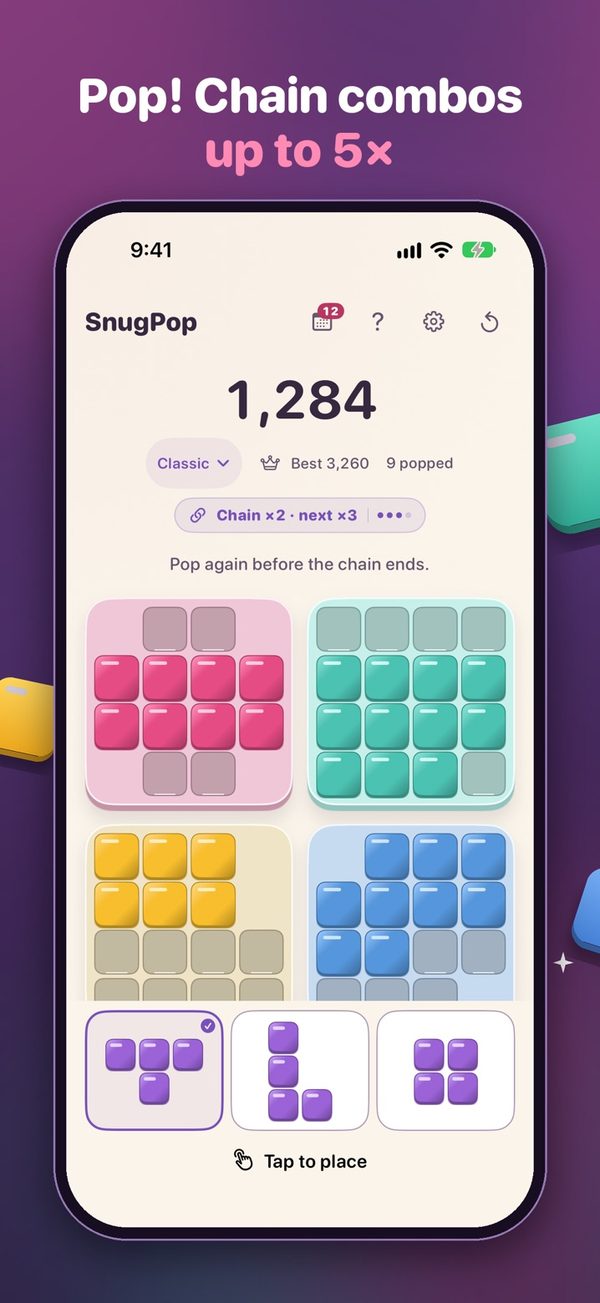 SnugPop screenshot 1