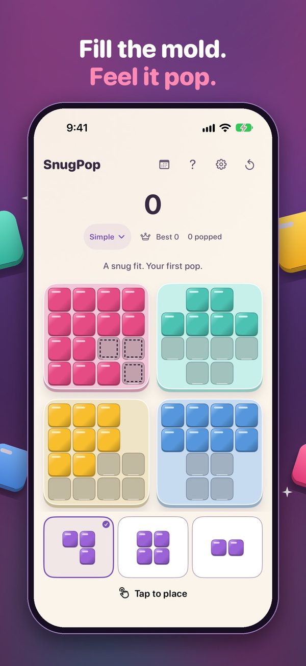 SnugPop screenshot 2